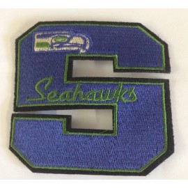 Seattle Seahawks Vintage embroidered iron on patch 3" x 3" Nice!!!