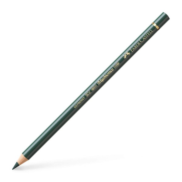 Faber-Castell Polychromos Artists' Single Pencil - Colour 165 Juniper Green