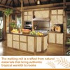 1 Pack Lauhala Matting Roll 4' x 8' ft Natural