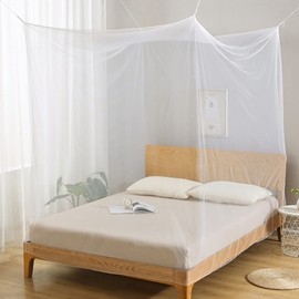 LINSOCLE Mosquito Net Bed, Mosquito Net for Travel, Mosquito Net Double Bed, 200 x 200 x 180 cm, Mosquito Net Bed for Home and Camping