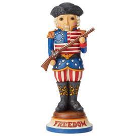 Enesco Jim Shore Heartwood Creek Santa's Around The World American Nutcracker Figurine, 9.25 Inch, Multicolor