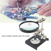 6X Magnifier with Auxiliary Clip Magnifying Glass Holder Third Hand