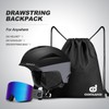 Odoland Ski Helmet, Snowboard Helmet with Ski Goggles for Adults