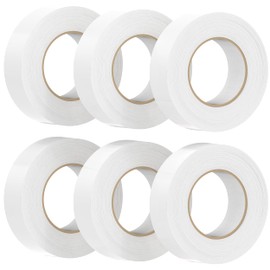 SWRT 6 Pack White Electrical Tape Waterproof, 0.75 in x 66 FT High Temp Electric Tape Under 600V for All Weather - UV Protection - Flame Retardant