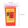 SAFIGLE 1Pc Razor Disposal Container Red Plastic Disposal Box with