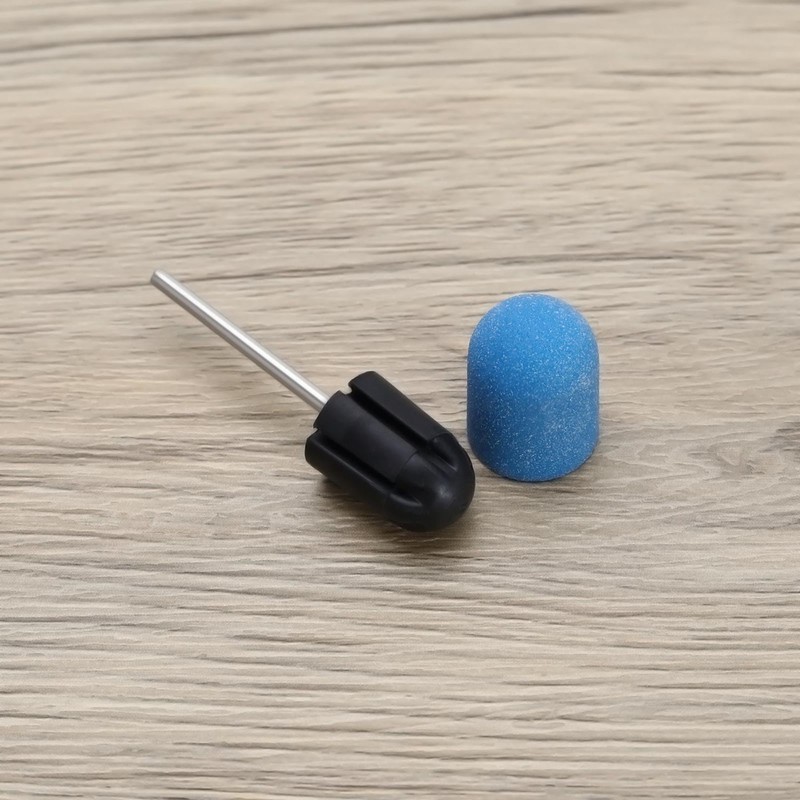 eMagTech 11pcs Sanding Cap Polisher Manicure Tools Frosted Cap Sand