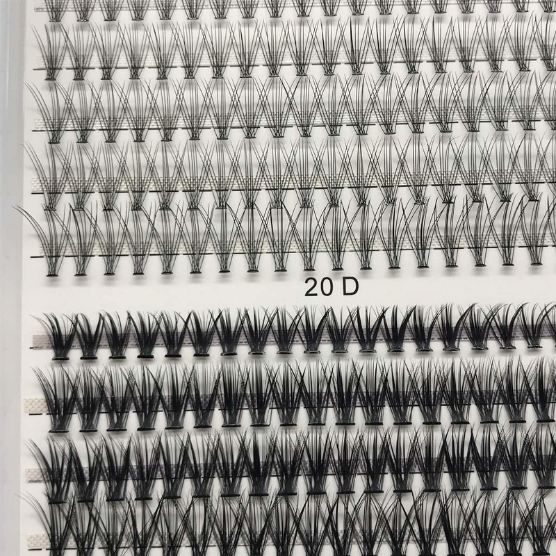 240pcs Cluster Lashes, 10&20D C Curl, Faux Mink, 8-13mm, DIY