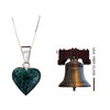 NOVICA Artisan Handmade Jade Heart Necklace Artisan Crafted Shaped Pendant