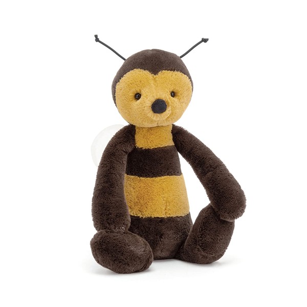 Jellycat Bashful Bee Stuffed Animal, Medium 12 inches