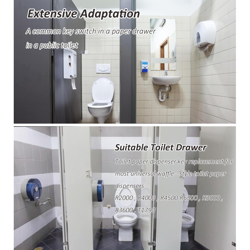 HGHN 6-Pack Universal Access to Toilet Paper Dispensers - Convenient