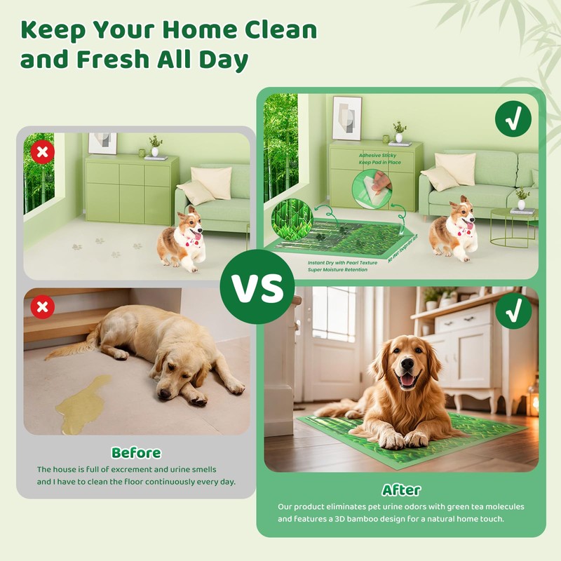 DOGGO DOUG Puppy Pads XL 60 Count - 28"x34" Extra