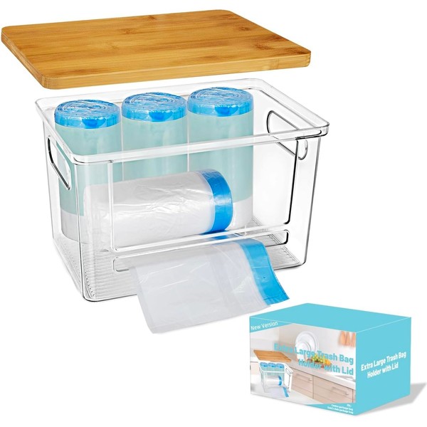 Riian Trash Bag Dispenser,Trash Bag Holder,Stackable Garbage Bag Holder With