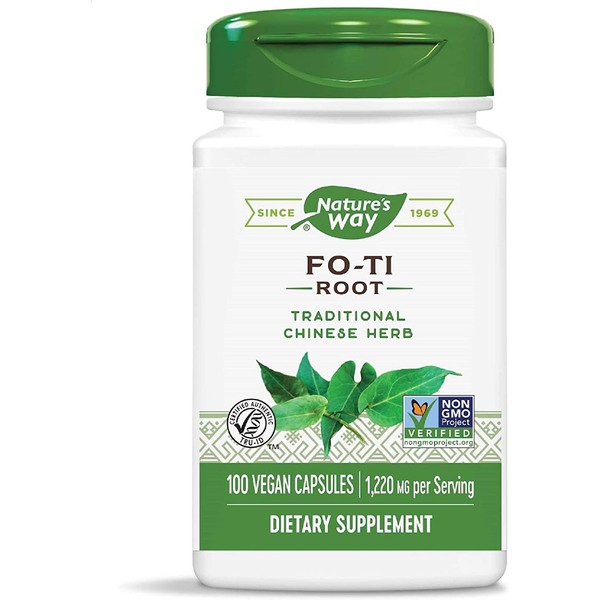 Nature's Way Fo-Ti Root, 1,220 mg per serving, 100 Capsules