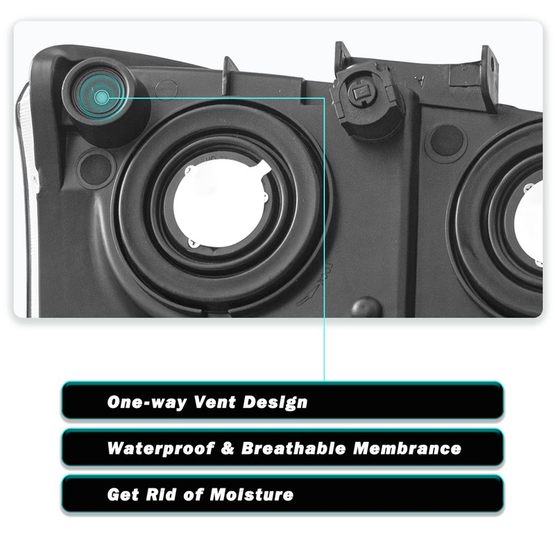 TUSDAR 4 PCS Fits for 2003-2006 Chevy Silverado Avalanche Headlights