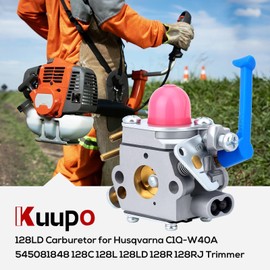 Kuupo 128LD Carburetor for Husqvarna 125R 125RJ 125LDX 128C 128L 128LD 128R 128RJ Trimmer Edger Replaces Zama C1Q-W40A 545081848