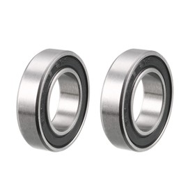 sourcing map Double Sealed Deep Groove Ball Bearings 16287-2RS Z2 16 mm x 28 mm x 7 mm Chrome Steel Ball Bearings for Skateboard Pack of 2