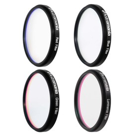 Astromania Deluxe Telescope LRGB 2 Inch Filter Set - Planet Colour Filters for Use with Monochrome CCD Cameras - Give Stunning and Excellent Astrophotographic Results