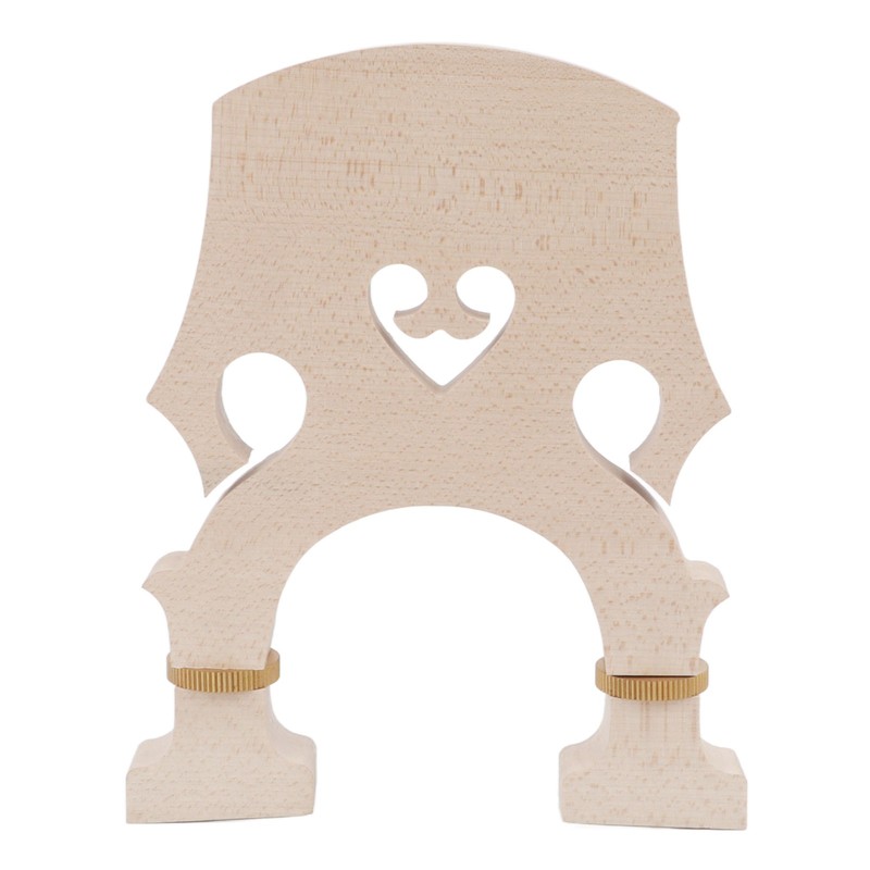 Violin Bridge Maple Wood Adjustable Brass Screw Double Bass Bridge