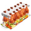 Chicken Leg Rack for Grill with Drip Tray - 12