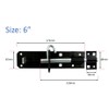 Infinity Decor Black Padbolt Brenton Bolts, 4” or 6” Steel