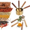 FISDEN Copper Measuring Cups and Spoon Set of 8, Stackable