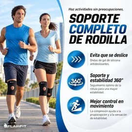Rodillera de Compresión, Negro, Mediana