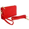 The Accessory Co. Womens Small Clutch Bag Plain Crossbody Purse