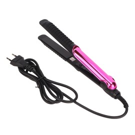 Curling Iron Temperature Adjustable Flat Iron Hair Straightener 2 in 1 Hair Straightener and Curler  220‑240V Pink
