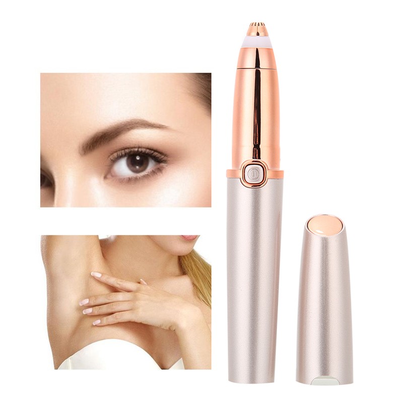 Lipstick Shaped Electric Eyebrow Trimmer Mini Portable Women Eyebrow Shaver