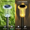 DenicMic Solar Lights Outdoor 10 Pack Waterproof Christmas Lights Outdoor