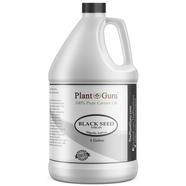 Black Cumin Seed Oil Gallon 7.5 lb Cold Pressed Virgin 100% Pure Nigella Sativa