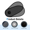 lekiliky 2PCS Car Side Windows Shades, Sunscreen Anti-glare Door Side