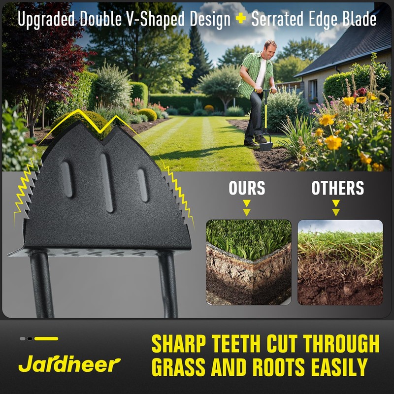 Jardineer Edger Lawn Tool Manual, Manual Half Moon Edger with