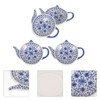 Alipis 4pcs Ceramic Tea Bag Coasters Spoon Rests Teabag Holder