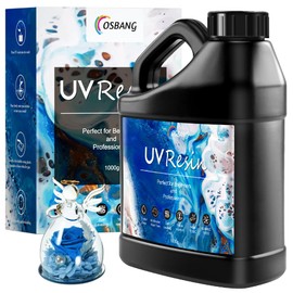 OSBANG 1000g UV Resin, Crystal Clear UV Resin for Beginners and Professionals, UV Resin Hard Type, UV Resin Kit for Jewelry Making, Earrings, DIY Craft