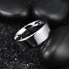 King Will BASIC 8mm Stainless Steel Ring Polished Plain Beveled