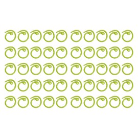 50PCS Metal Stitch Markers Spiral Markers Multifunctional Crochet Locking Hooks for for Knitting Scrapbooking Projects Green