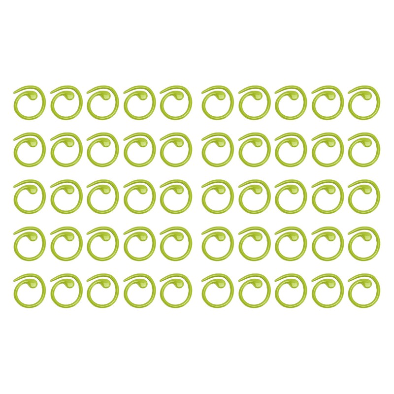 50PCS Metal Stitch Markers Spiral Markers Multifunctional Crochet Locking Hooks
