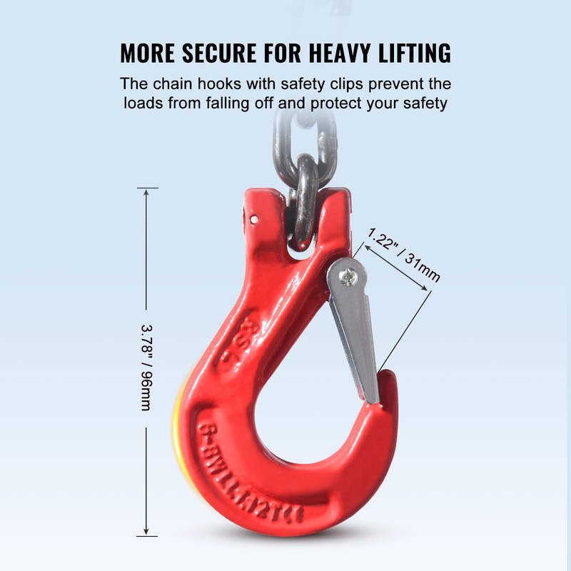 VEVOR Chain Sling, 1/4 inch x 5 ft Lifting Chains