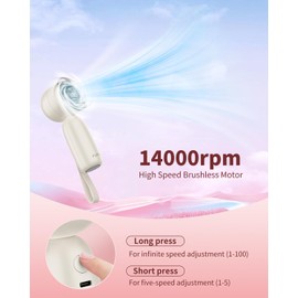 Portable Handheld Turbo Fan [Max 18 Hours Cooling Time