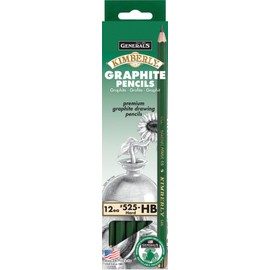 General's Kimberly Graphite Drawing Pencils, HB Hardness, Pack of 12