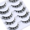 3D False Eyelashes D Curl Strip Lashes Wispy Lashes Fluffy