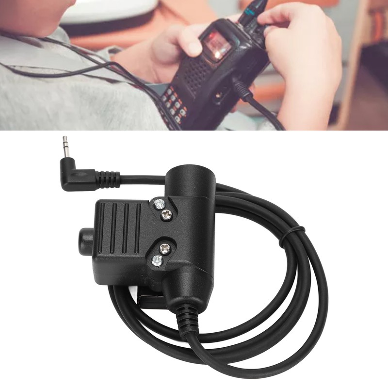 U94 PTT Military Adapter Military Radio Headset Adapter Compatible for