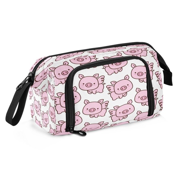 Mnsruu Little Pig Big Capacity Pencil Case Pouch Pen Case