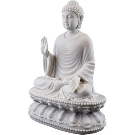 Top Collection Shakyamuni Buddha Statue - Buddha, Sage of The Shakyas Sculpture in Premium Cold-Cast Marble - 9-Inch Seated Buddha Figurine