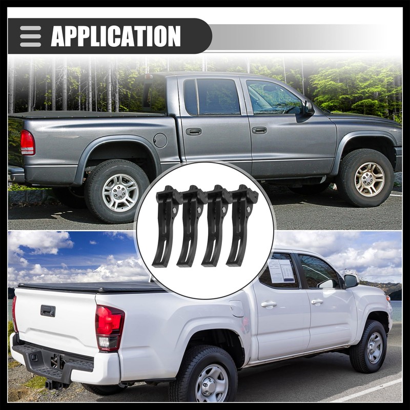 Hihaha Rear Clamp, Truck Bed Tonneau Cover Clamp, Universal Replacement