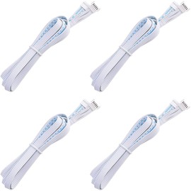 Lvyinyin Extension Cables for RGBW RGBWW LED Under Cabinet Puck Lights, 5-pin Cord, 5ft, 4 Packs