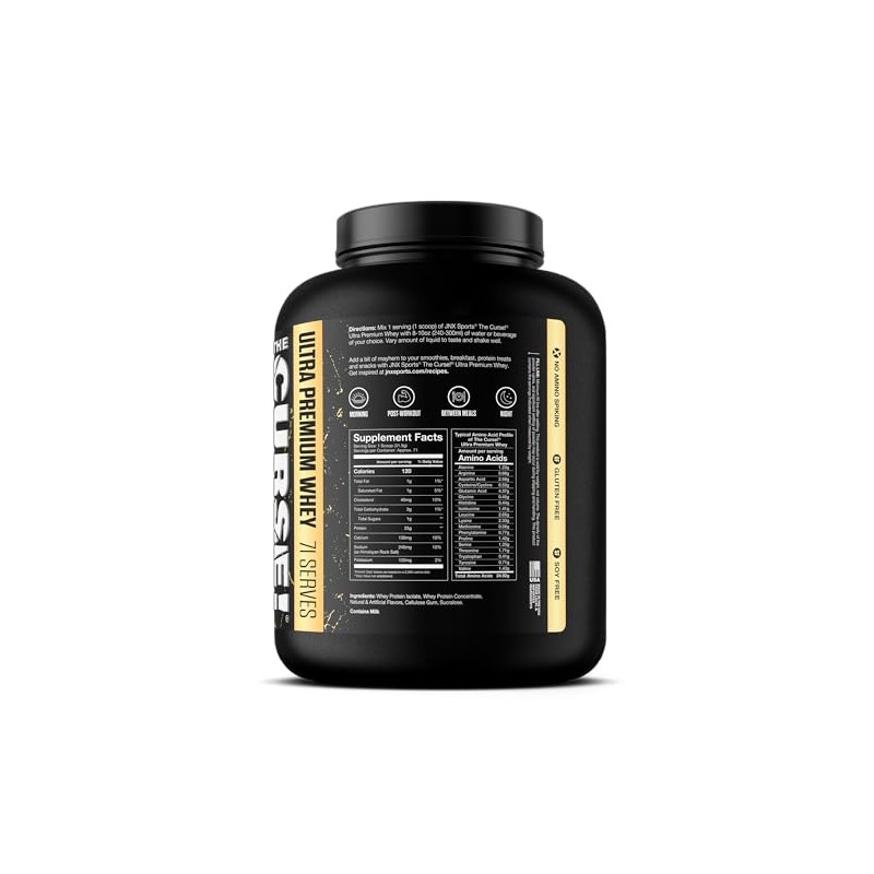 JNX Sports The Curse Ultra Premium Whey Protein Powder Vanilla