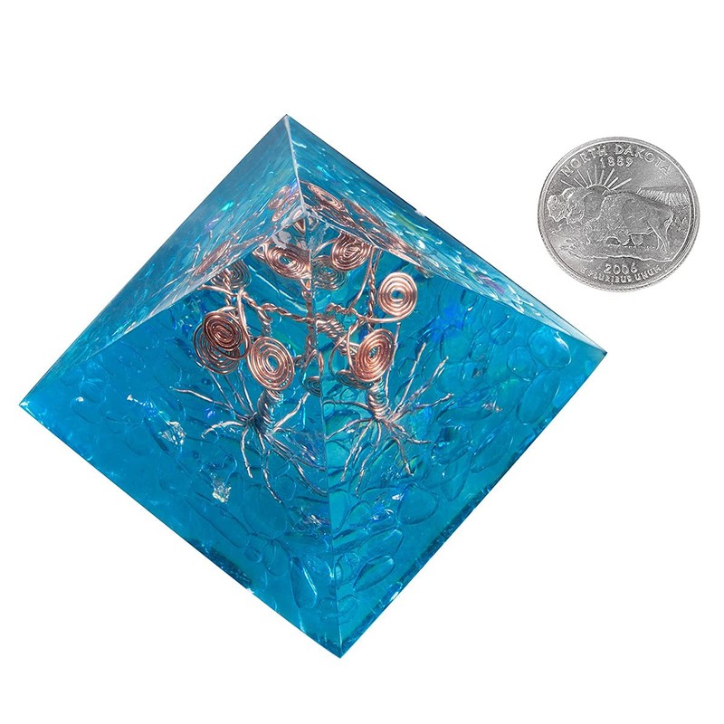 Nupuyai Crystal Pyramid Gemstone Energy Pyramids for Reiki Healing Meditation