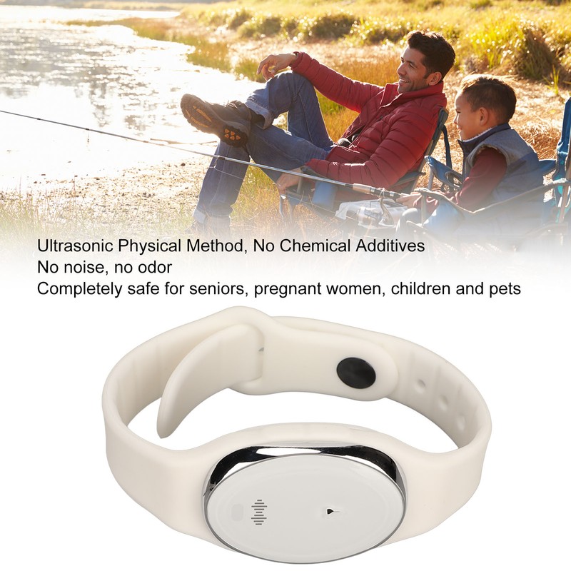 Mosquito Repellent Watch Ultrasonic USB Rechargeable Noiseless Adjustable Mosquito Repeller